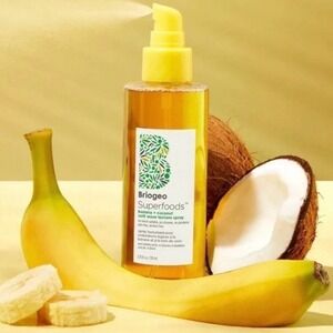NEW SET OF TWO Briogeo Superfoods Banana Coconut Soft Wave Texture Spray 5.75oz